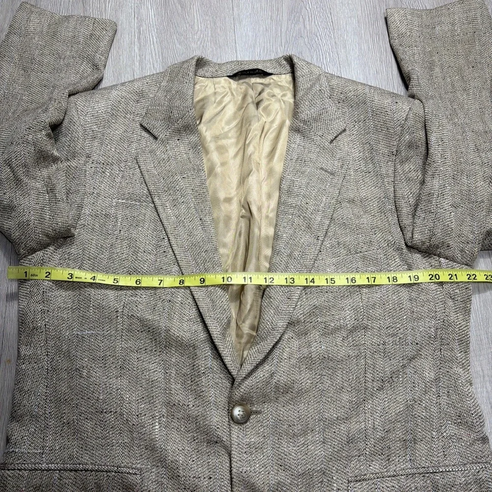 Vintage 1980s BURBERRY‎ Pure 100% Silk Tapestry Woven Sport Coat Blazer Mens 42